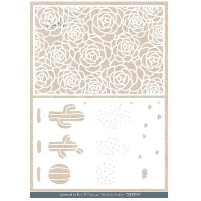 Find It Trading Plant Paradise Stencil - Background